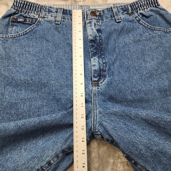 Vintage 90s LEE Riders Jeans Womens 18WL LONG Blue High Rise Tapered Leg Mom - Picture 8 of 11
